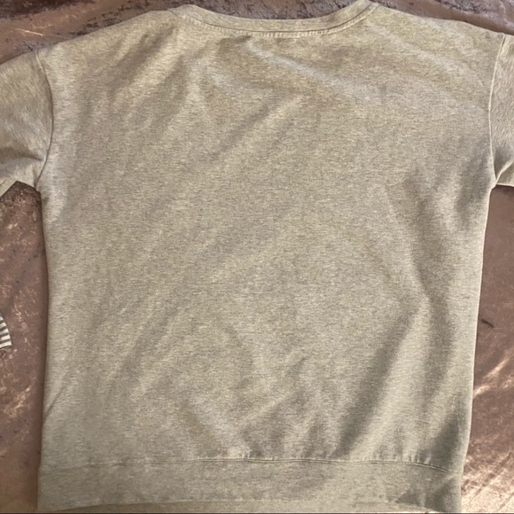 Vince Camino Grey Striped Pullover Sweatshirt - Picture 5 of 9